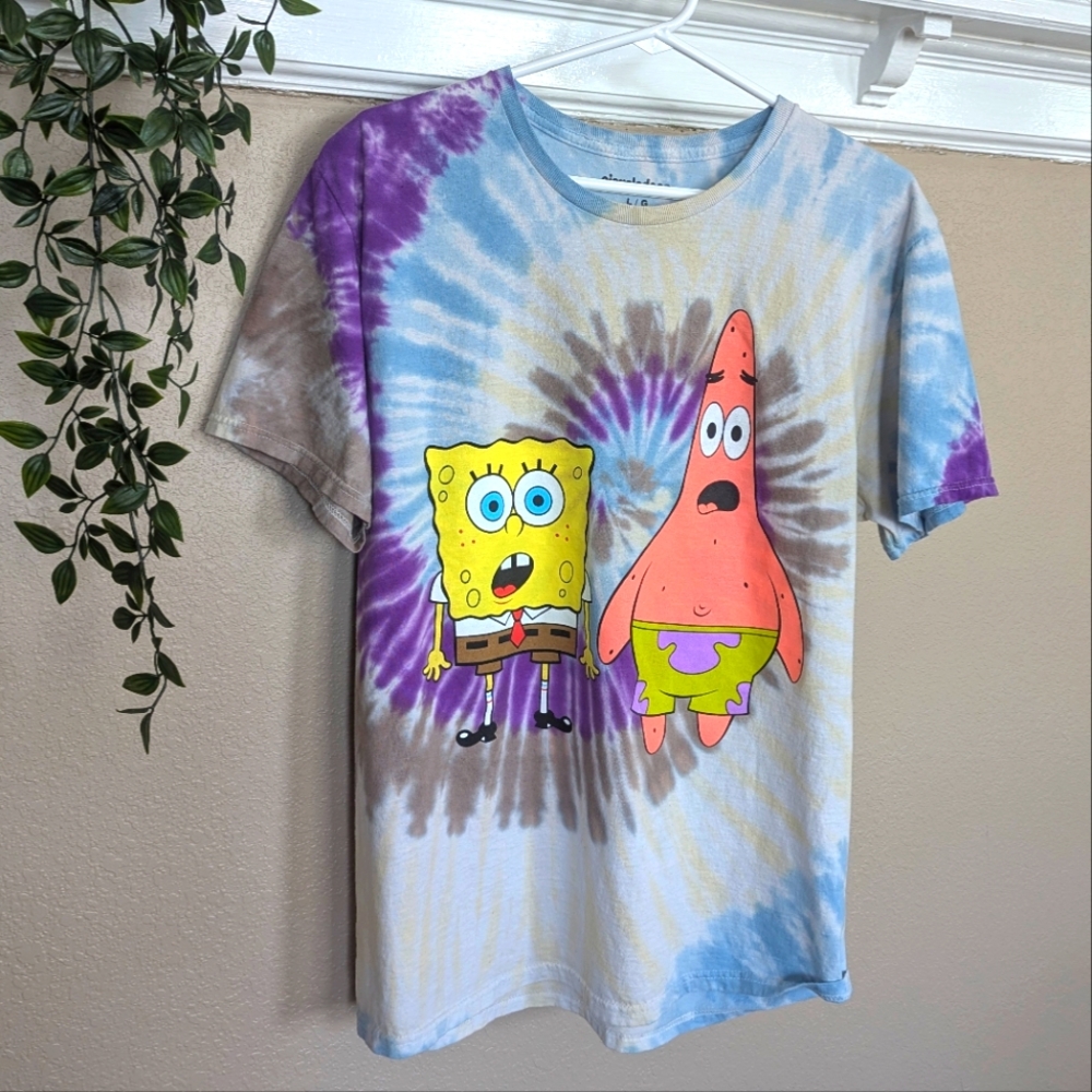 SpongeBob And Patrick Tie Dye T-shirt - Picture 2 of 6